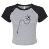 Women's Micro Rib Raglan Baby Tee Thumbnail