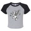Women's Micro Rib Raglan Baby Tee Thumbnail