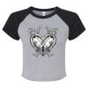 Women's Micro Rib Raglan Baby Tee Thumbnail