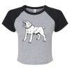 Women's Micro Rib Raglan Baby Tee Thumbnail
