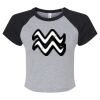 Women's Micro Rib Raglan Baby Tee Thumbnail