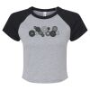 Women's Micro Rib Raglan Baby Tee Thumbnail