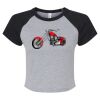Women's Micro Rib Raglan Baby Tee Thumbnail