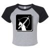 Women's Micro Rib Raglan Baby Tee Thumbnail