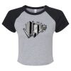 Women's Micro Rib Raglan Baby Tee Thumbnail