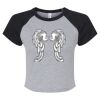 Women's Micro Rib Raglan Baby Tee Thumbnail