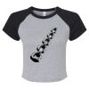 Women's Micro Rib Raglan Baby Tee Thumbnail