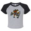 Women's Micro Rib Raglan Baby Tee Thumbnail