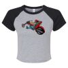 Women's Micro Rib Raglan Baby Tee Thumbnail
