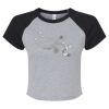 Women's Micro Rib Raglan Baby Tee Thumbnail