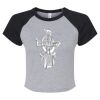Women's Micro Rib Raglan Baby Tee Thumbnail