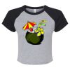 Women's Micro Rib Raglan Baby Tee Thumbnail
