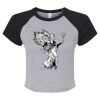 Women's Micro Rib Raglan Baby Tee Thumbnail