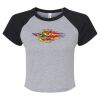 Women's Micro Rib Raglan Baby Tee Thumbnail