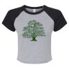 Women's Micro Rib Raglan Baby Tee Thumbnail