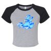 Women's Micro Rib Raglan Baby Tee Thumbnail