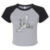 Women's Micro Rib Raglan Baby Tee Thumbnail