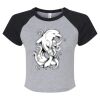 Women's Micro Rib Raglan Baby Tee Thumbnail