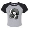 Women's Micro Rib Raglan Baby Tee Thumbnail