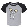 Women's Micro Rib Raglan Baby Tee Thumbnail