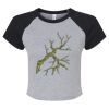 Women's Micro Rib Raglan Baby Tee Thumbnail