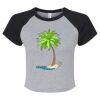 Women's Micro Rib Raglan Baby Tee Thumbnail