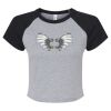 Women's Micro Rib Raglan Baby Tee Thumbnail