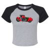 Women's Micro Rib Raglan Baby Tee Thumbnail