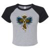 Women's Micro Rib Raglan Baby Tee Thumbnail