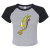 Women's Micro Rib Raglan Baby Tee Thumbnail