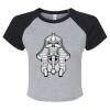 Women's Micro Rib Raglan Baby Tee Thumbnail