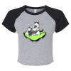 Women's Micro Rib Raglan Baby Tee Thumbnail