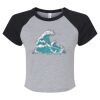 Women's Micro Rib Raglan Baby Tee Thumbnail
