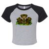 Women's Micro Rib Raglan Baby Tee Thumbnail