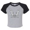Women's Micro Rib Raglan Baby Tee Thumbnail