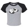 Women's Micro Rib Raglan Baby Tee Thumbnail