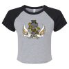 Women's Micro Rib Raglan Baby Tee Thumbnail