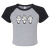 Women's Micro Rib Raglan Baby Tee Thumbnail
