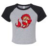 Women's Micro Rib Raglan Baby Tee Thumbnail