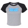 Women's Micro Rib Raglan Baby Tee Thumbnail