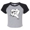 Women's Micro Rib Raglan Baby Tee Thumbnail
