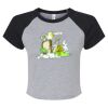 Women's Micro Rib Raglan Baby Tee Thumbnail