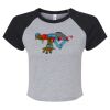 Women's Micro Rib Raglan Baby Tee Thumbnail