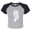 Women's Micro Rib Raglan Baby Tee Thumbnail