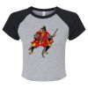 Women's Micro Rib Raglan Baby Tee Thumbnail