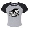 Women's Micro Rib Raglan Baby Tee Thumbnail