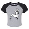 Women's Micro Rib Raglan Baby Tee Thumbnail