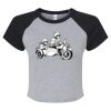Women's Micro Rib Raglan Baby Tee Thumbnail
