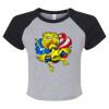 Women's Micro Rib Raglan Baby Tee Thumbnail