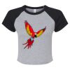 Women's Micro Rib Raglan Baby Tee Thumbnail